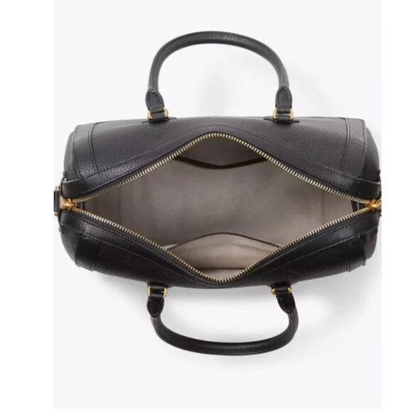 Kate Spade Gramercy Satchel Medium Black Leather Crossbody Doctor Bag - Picture 12 of 13